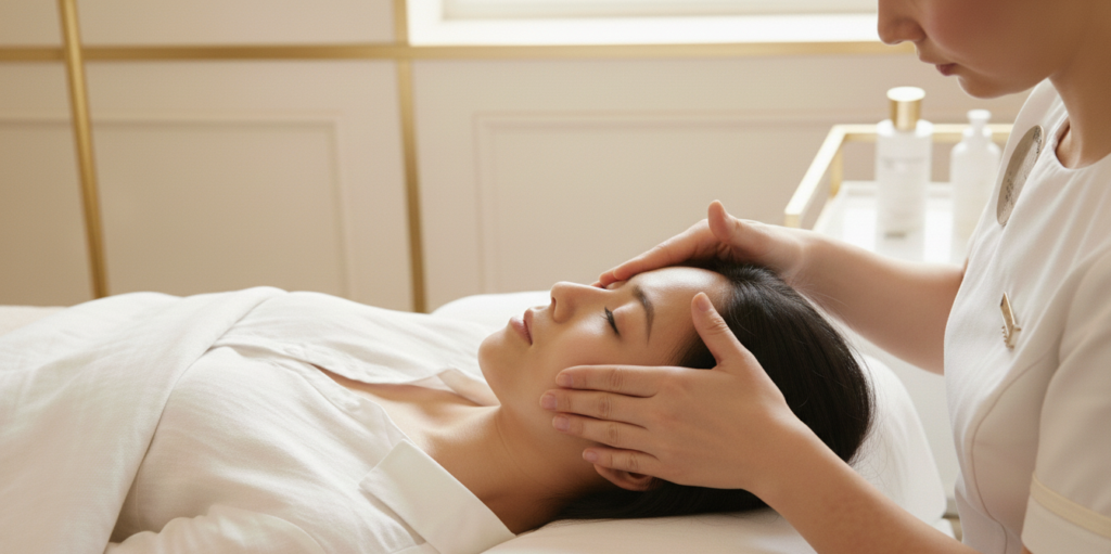 ANGELIQUE アンジェリーク香里園のフェイシャル&脱毛施術